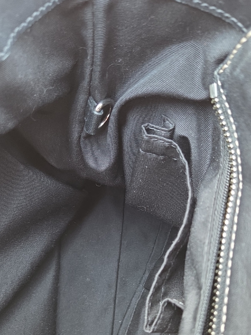 Coach Y2k 2008 F12609 Black Leather Tote Bag with Contrast Stitching - Picture 7 of 16
